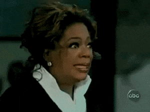 Oprah Winfrey's Surprised Reaction