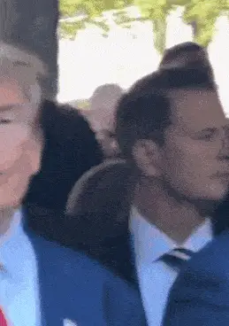 Donald Trump Points and Smiles