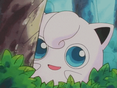 Cute Jigglypuff Peeking from Woods