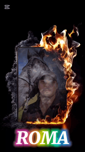 ROMA: Man and Horse in Fiery Frame