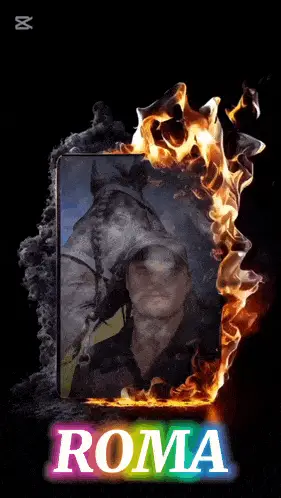 ROMA: Man and Horse in Fiery Frame