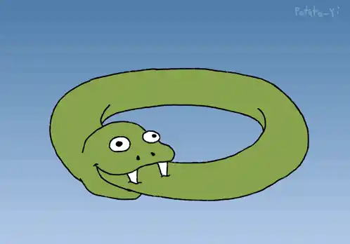 Derpy Ouroboros Cartoon