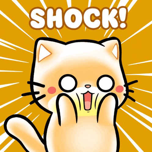 Mochi Mochimons: Shocked Cat Reaction