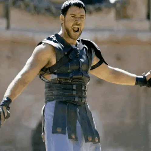 Thiago in Gladiator Costume