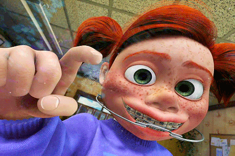 Darla from Finding Nemo Gives a Thumbs Up