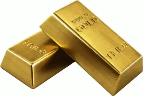 Two 1 Kilo Gold Bars Stacked