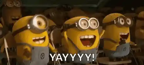 Yay Minions: Excited & Happy