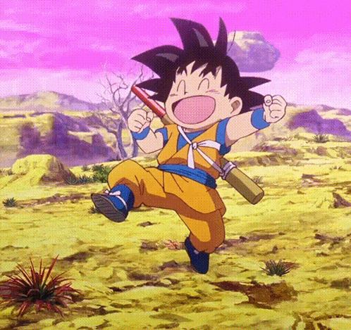 Goku Happy Jump