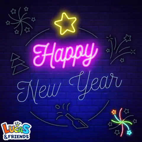 Happy New Year 2024 Neon Celebration – new memes meme GIF free download no watermark 2026