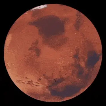 Rotating 3D Mars Planet Model