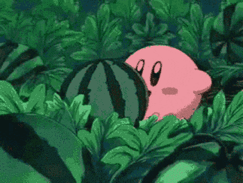Kirby Right Back At Ya: Kirby Eats Watermelon