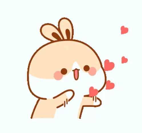 Cute Bunny Blowing Kisses – free GIF download | memes GIF | meme platform