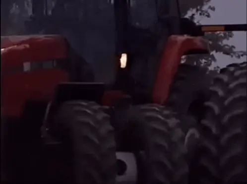 Red Case IH MX Magnum Tractor Driving