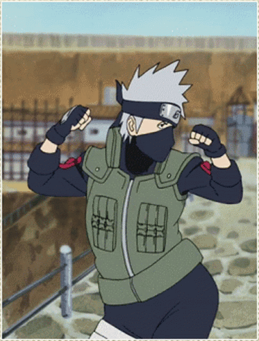 Kakashi Hatake from Naruto Dancing – free GIF download