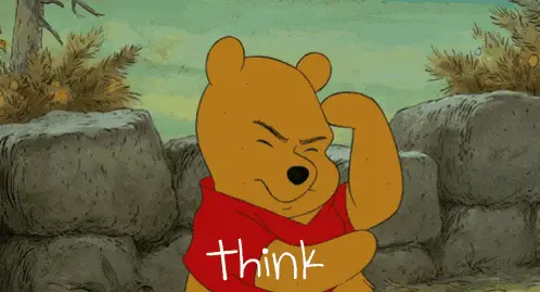 Winnie The Pooh Thinking Deeply