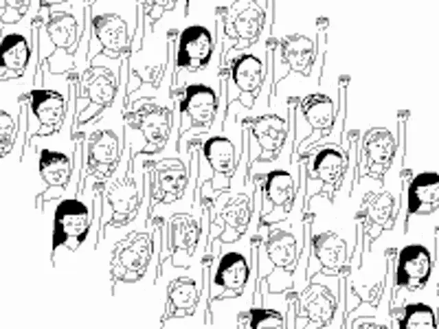 Animated Rally Protest