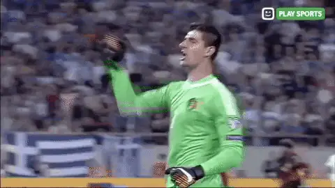 Thibaut Courtois Happy Celebration - Play Sports