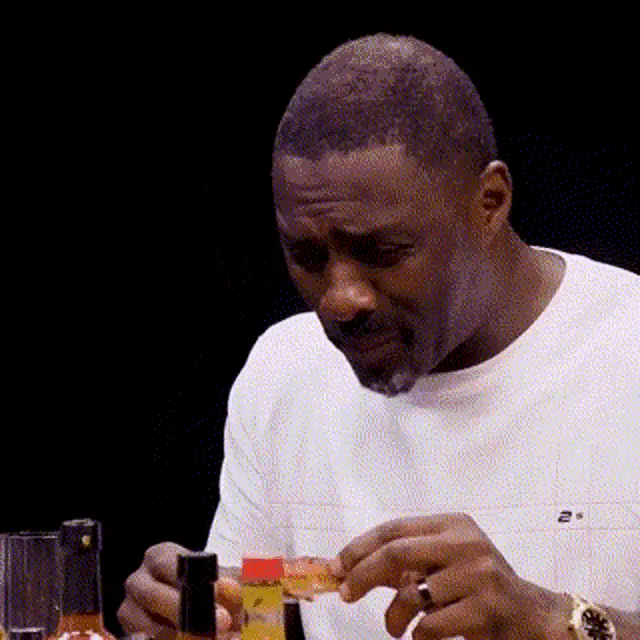 Idris Elba's Spicy Hot Wings Reaction