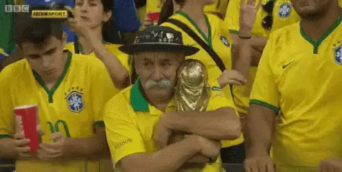 كرة القدم: مشجع برازيلي وكأس العالم