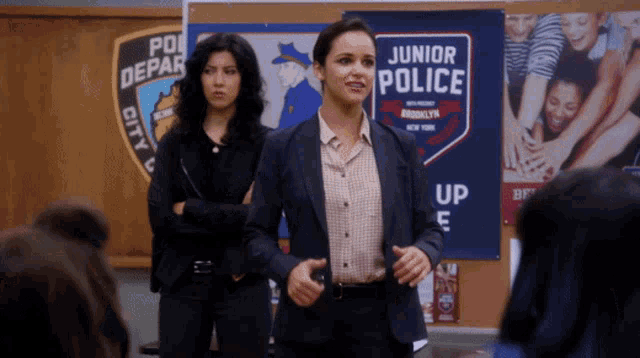 Amy Santiago's Enthusiastic Thumbs Up in B99
