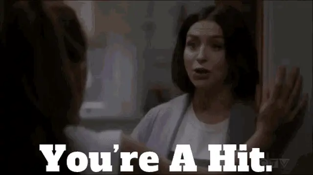 Grey's Anatomy: Amelia Shepherd - You're A Hit – popular memes meme GIF free download no watermark 2026