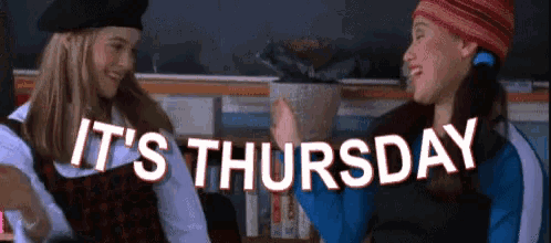 Its Thursday! Excited Besties Hair Flip