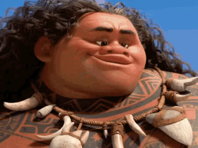 Maui from Moana's Iconic Eyebrow Raise