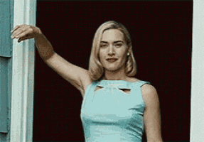 Kate Winslet Waves Bye