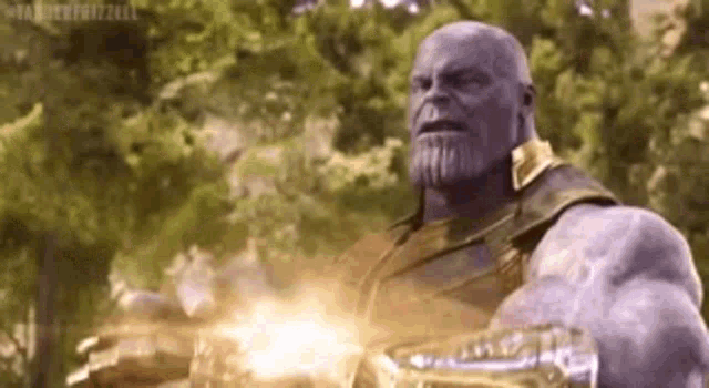 Xxiisoul Thanos Glowing Gauntlet