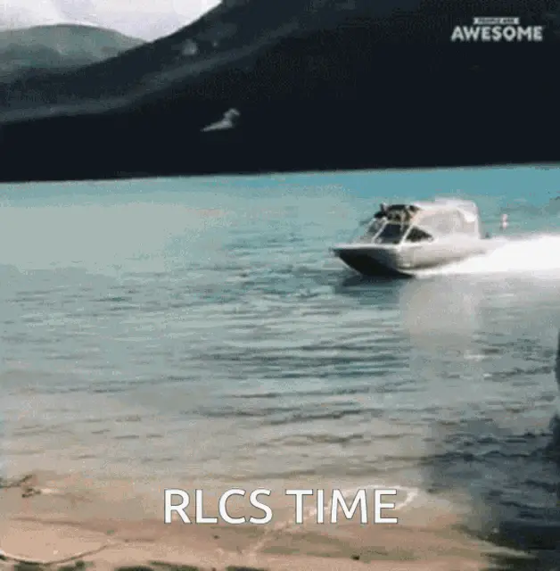 RLCS Rocket League Boat on Lake