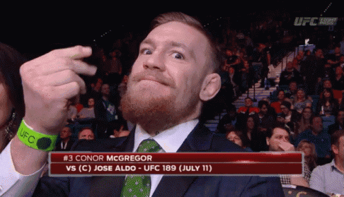 Conor McGregor at UFC 189 vs Jose Aldo