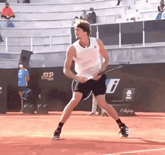 Alexander Zverev's Forehand in Windy Conditions