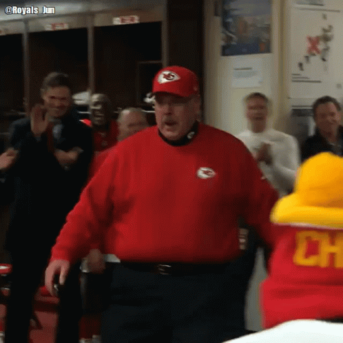 Andy Reid's Kansas City Chiefs Celebration Dance – free GIF download | meme platform | memes GIF