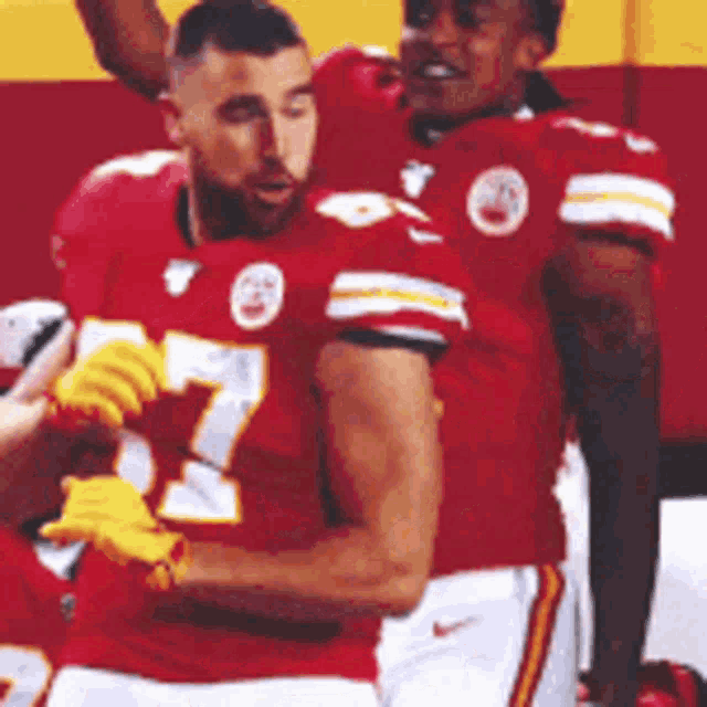Travis Kelce on the Sidelines
