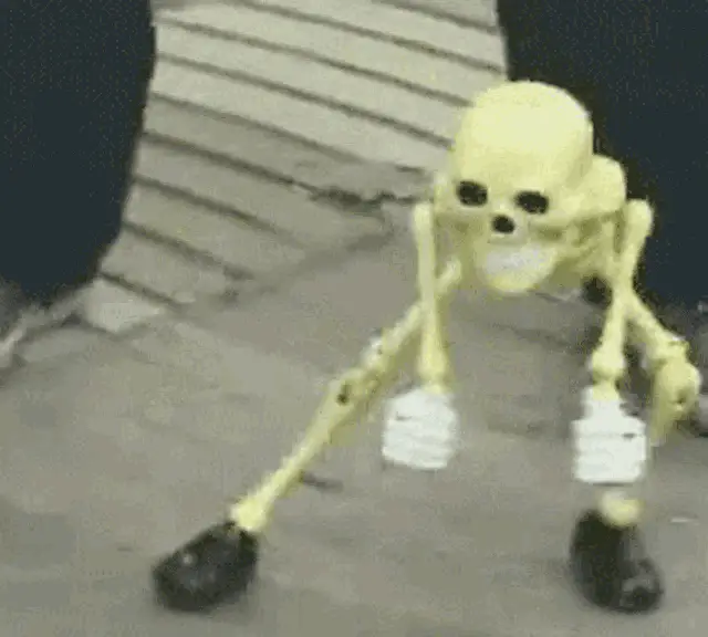 Funny Skeleton Dance – funny pictures meme GIF free download no watermark 2026