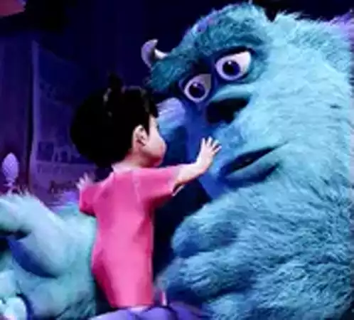 Boo Hugs Sulley in Monsters Inc.