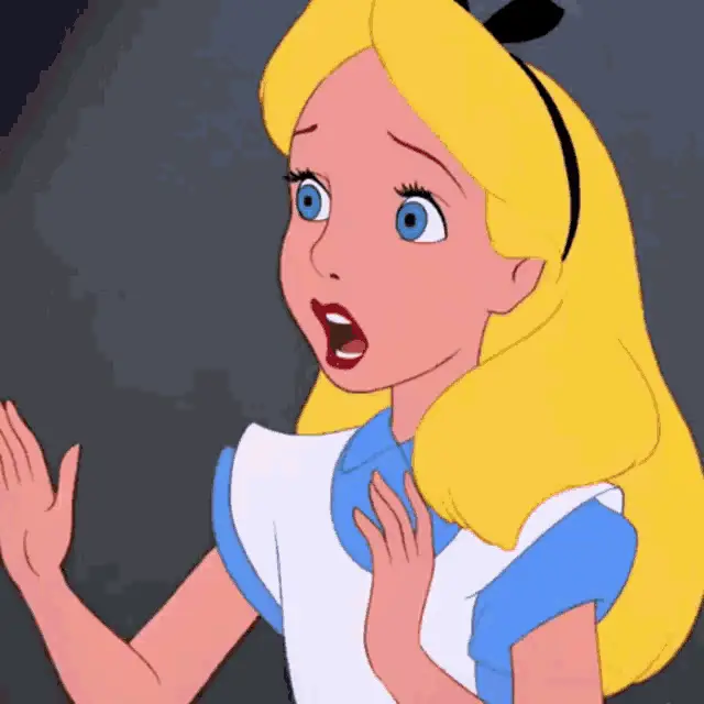 Alice in Wonderland: Surprised Alice