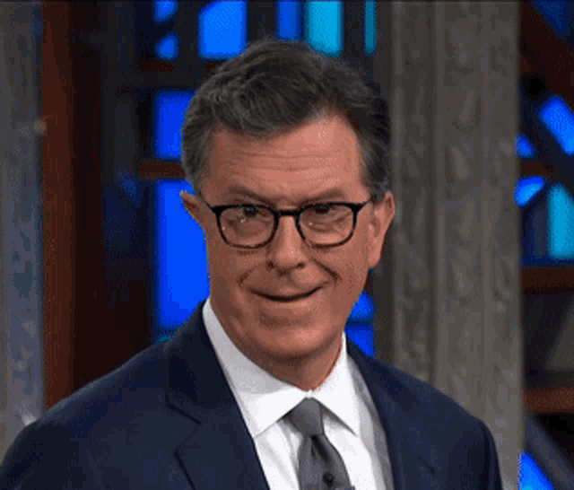 Stephen Colbert's Flirtatious Smile