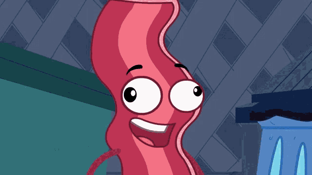 Derpy Bacon Character Winks