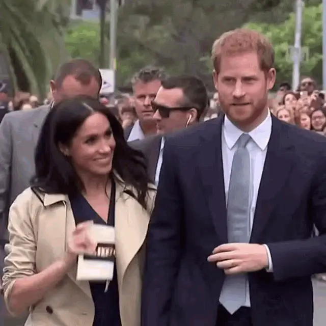 Prince Harry & Meghan Markle Greet Fans