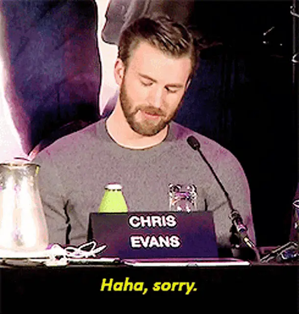 Chris Evans Captain America Laughs