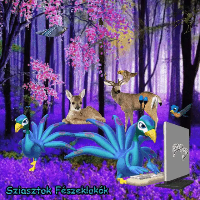 Helló Hello: Purple Forest Animals