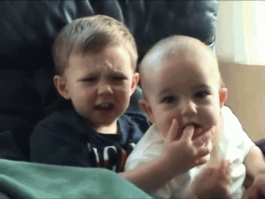 Ouch Charlie: Toddler Reacts to Baby