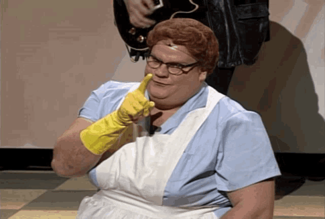 Chris Farley: Bashful Lunch Lady Sketch
