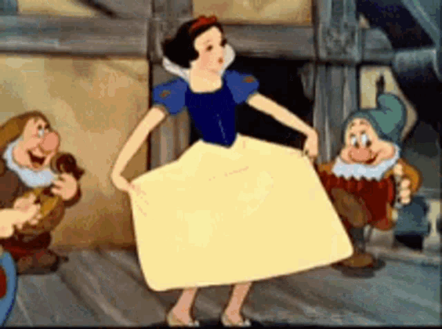 Snow White and the Seven Dwarfs Dancing