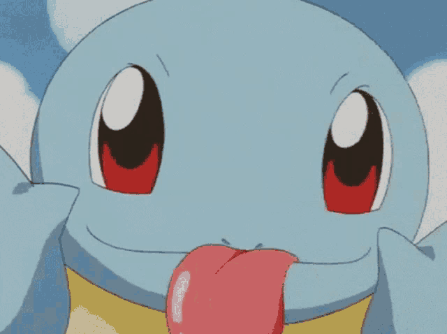 Squirtle Pokemon Sticking Tongue Out