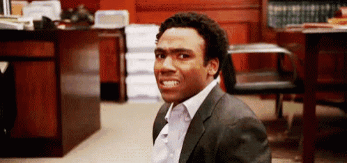 Donald Glover's Scared Reaction