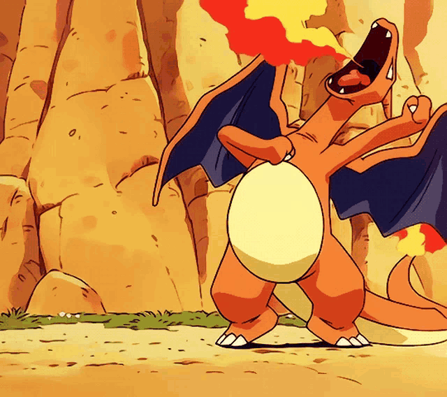 Pokemon Charizard: Fire-Breathing Dragon