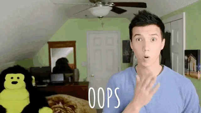 Aaron Burriss Says Oops