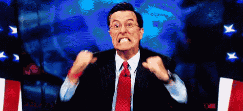 Stephen Colbert's Hilariously Angry Face